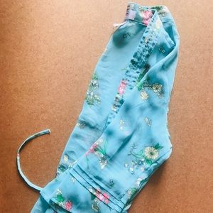 Sheer floral top